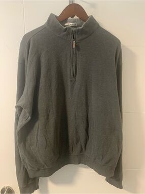 Peter Millar mens  Half-Zip Pullover Sweater - Charcoal A15